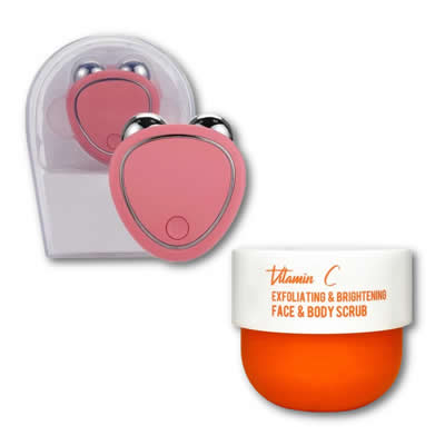 DR RASHEL MASAJEADOR LIFTING FACIAL MICROCORRIENTE + BODY SCRUB VITAMINA C