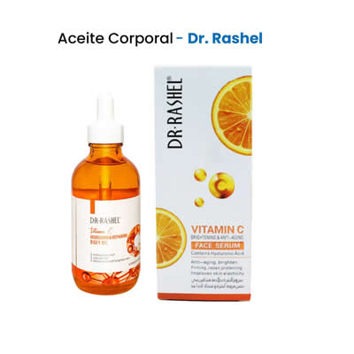 DR RASHEL SET ACEITE CORPORAL VITAMINA C + CREMA BLANQUEADORA 100 ML