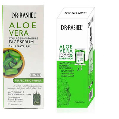 DR RASHEL SET SERUM FACIAL COLAGENO VITAMINA E 50 ML + FACIAL PRIMER ALOE VERA 100 ML