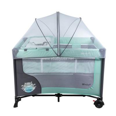EBABY CUNA CORRAL CON CAMBIADOR HAPPY DREAM TURQUESA