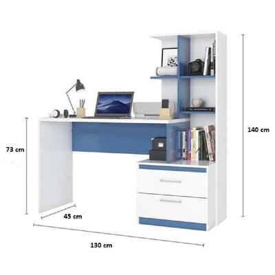 ENSUEÑO ESCRITORIO CON ESTANTE DE MELAMINA COMPACTO V2 130 CM X 45 CM