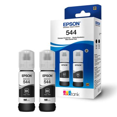 EPSON PACK DE 2 BOTELLAS TINTA T544 NEGRO RINDE HASTA 9000 PAGINAS 2X 65 ML