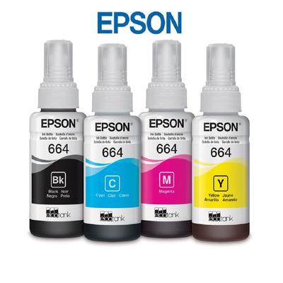EPSON PACK DE 4 TINTAS 664 NEGRO CIAN AMARILLO MAGENTA X TINTA