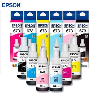 EPSON TINTAS 673 JUEGO COMPLETO PRESENTACION ORIGINAL KIT-T673 TINTA