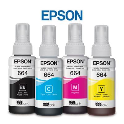 EPSON TINTA T664 PACK 4 COLORES