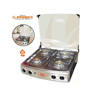 FADICC COCINA DE MESA 2 QUEMADORES KAREN CON TAPA DE VIDRIO 22