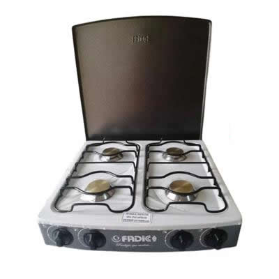FADIC COCINA DE MESA 4 HORNILLAS CON TAPA JAZMIN 20"