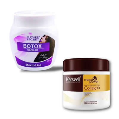 FLOWER SECRET MASCARILLA COLAGENO INSPIRADA EN KARSELL + BOTOX CAPILAR EFECTO LISO