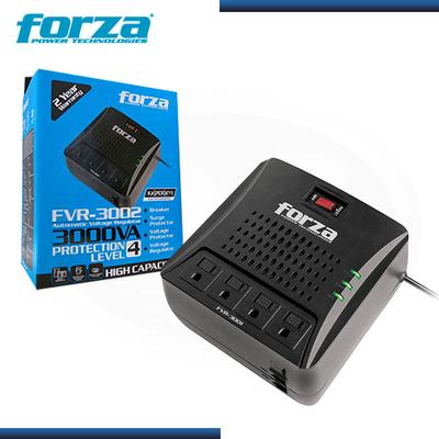 FORZA ESTABILIZADOR 4 TOMAS 3000VA/1500W 220V (FVR-3002) FVR-3002