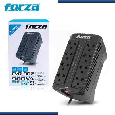 FORZA POWER TECHNOLOGIES ESTABILIZADOR 900VA MODELO FVR-902 450W 8 TOMAS