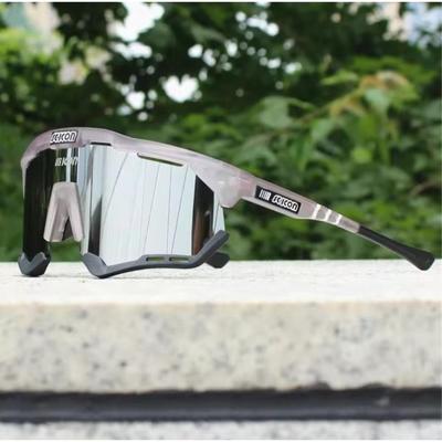 GAFAS DE CICLISMO Y RUNNING UV400 DEPORTES AL AIRE LIBRE UNISEX - PLATEADO