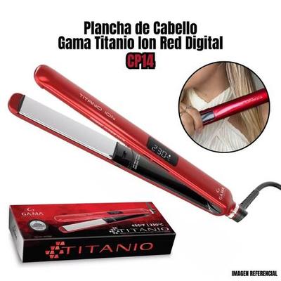 GAMA PLANCHA DE CABELLO TITANIO ION RED DIGITAL CP14 CP14-DIG
