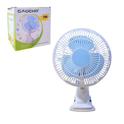 GAUCHO VENTILADOR ELECTRICO GIRABLE DUAL BASE CON GANCHO 2 VELOCIDADES SILENCIOSO GUC180C