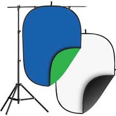 GENERICO ACCESORIO FOTOGRAFIA IMPACT COLLAPSIBLE BACKGROUND KIT 5 X 7 CHROMA BLUECHROMA GREEN BLACKWHITE