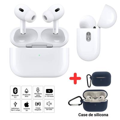 GENERICO AUDIFONOS PODS PRO 2DA GENERACION ENTRADA C FUNDA AZUL FUNDA PODS PRO 2DA GENERACIÓN