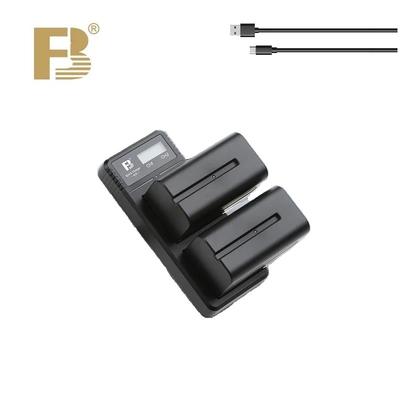 GENERICO CARGADOR DE BATERIA DOBLE CON PANTALLA PARA BATERIA NP-F970