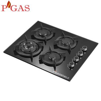 GENERICO COCINA EMPOTRABLE P GAS 4 QUEMADORES VIDRIO TEMPLADO 60CM GS4G28