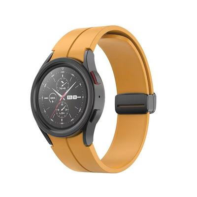 GENERICO CORREA SILICONA SAMSUNG WATCH 4 / 4 CLASSIC - AMARILLO