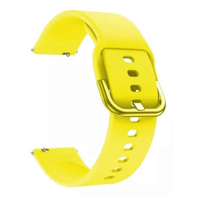 GENERICO CORREA SILICONA SPORT SAMSUNG WATCH 5 / 5 PRO - AMARILLO