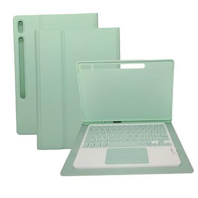 GENERICO FUNDA CON TECLADO BLUETOOTH TOUCHPAD PARA TABLET SAMSUNG TAB S7 PLUS 12.4" SM-T970 VERDE AGUA