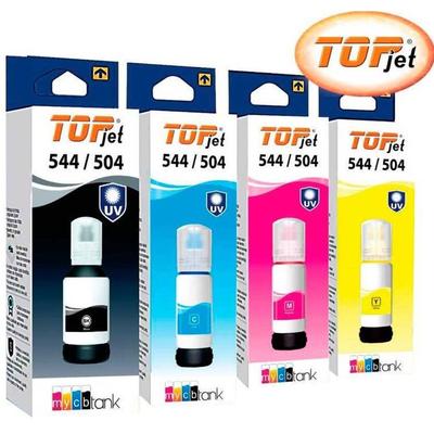 GENERICO KIT TINTA T504-544 AZUL TOPJET COMPATIBLE PACK X 2