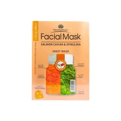 GENERICO MASCARA FACIAL DE CAVIAR DE SALMON Y ESPIRULINA 30MLX10 PIEZAS