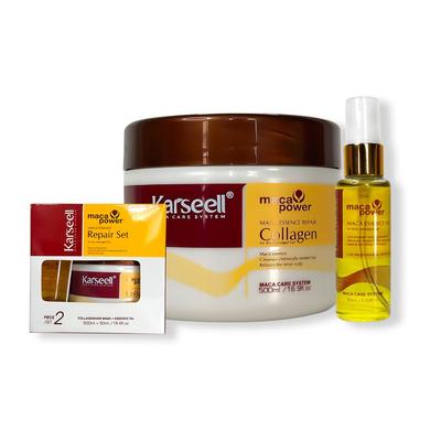 GENERICO MASCARA REPARADOR + ACEITE CAPILAR KARSEELL GENERICO 500ML 2 PACK