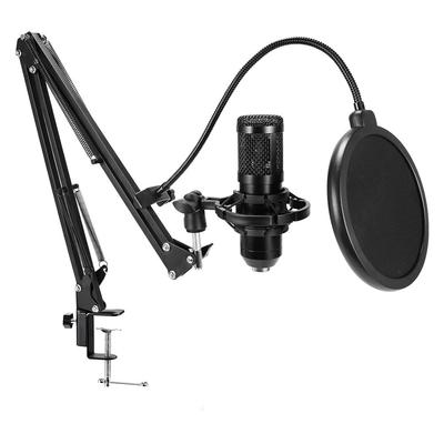 GENERICO MICROFONO CONDENSADOR PROFESIONAL BM800 ESTUDIO DE GRABACION PC NEGRO BM-800