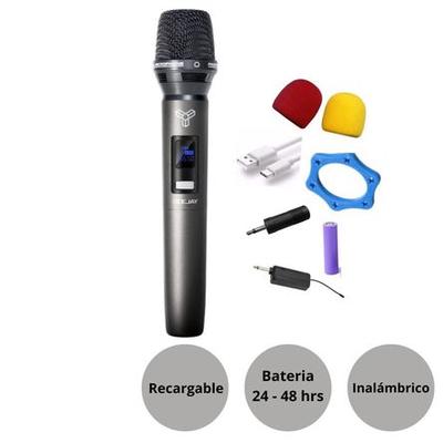 GENERICO MICROFONO INALAMBRICO DEEJAY TRK M963 VHF RECARGABLE DURACION DE 24 A 48 HRAS