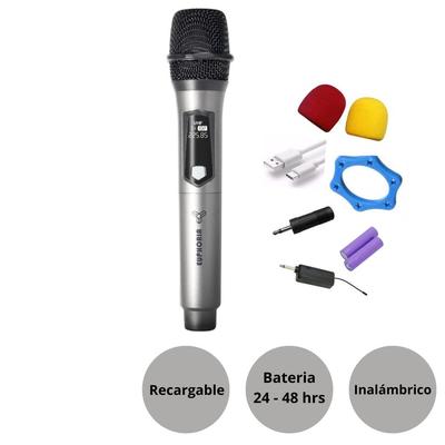 GENERICO MICROFONO INALAMBRICO EUPHORIA TRKM 363BT RECARGABLE DURACION DE 24 A 48 HRAS