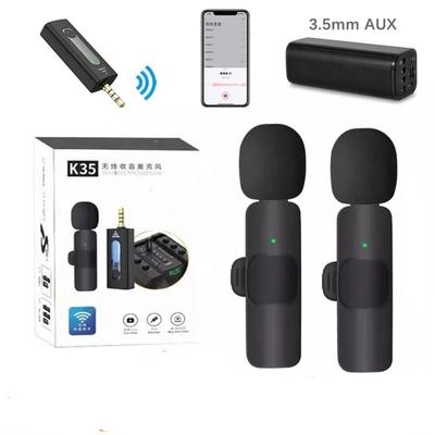GENERICO MICROFONO INALAMBRICO SOLAPERO ANDROID EQUIPOS 3.5MM K35 2 UNIDADES K-35