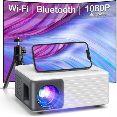 GENERICO MINI PROYECTOR CON WIFI BLUETOOTH 1080P 4K VIDEO PANTALLA DE TRIPODE GENÉRICO