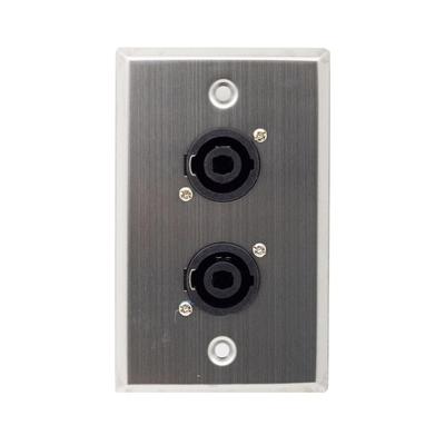 GENERICO PLACA DE PARED 2 SPEAKON JACK TM-1411 FINDER
