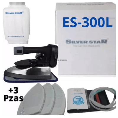 GENERICO PLANCHA INDUSTRIAL TEXTIL A VAPOR CON 3 TEFLONES ES300L SILVER STAR