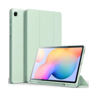 GENERICO SMART CASE PARA SAMSUNG S6 LITE VERDE CLARO FUNDA