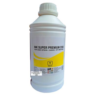 GENERICO TINTA COMPATIBLE 1 LITRO SUPER PREMIUM CISS T544 / T504 T664 YELLOW PARA EPSON TODO SERIE L T544/T504/T664