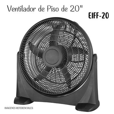 GENERICO VENTILADOR DE PIE PISO 95 WATTS 20" NEGRO EIFF20