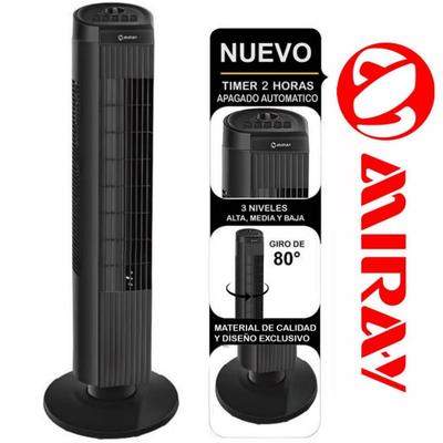 GENERICO VENTILADOR DE TORRE 30" 3 VELOCIDADES NEGRO 35W VMTT933