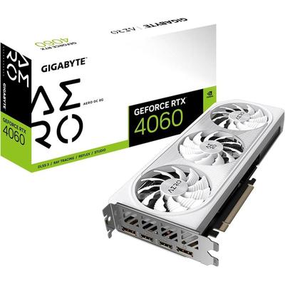 GIGABYTE TARJETA GRAFICA RTX 4060 AERO OC CON 3 VENTILADORES GV-N4060AERO OC-8GD GRÁFICA