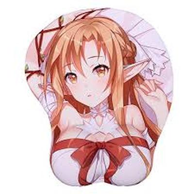 GLOBAL SHOPEX SWORD ART ONLINE ASUNA 3D ANIME MOUSE PAD CON REPOSO PARA JUEGOS