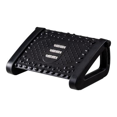 G-ERGONOMIC REPOSAPIES ERGONOMICO AJUSTABLE EN ALTURA CON MASAJE Y BASE ANTIDESLIZANTE NEGRO BN10 REPOSAPIÉS