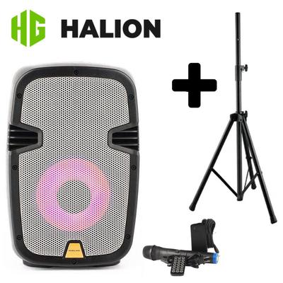 HALION PARLANTE PORTATIL PHA8MB 600W USB BT + SOPORTE PHA8MB_SPS502M