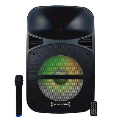 HALION PARLANTE PORTATIL PHA-15MDB 1000W PMPO MICROFONO INALAMBRICO UHF