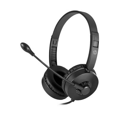 HP AUDIFONOS ON-EAR DHE-8009 PARA CALL CENTER CON MICROFONO NEGRO HP DHE-8009