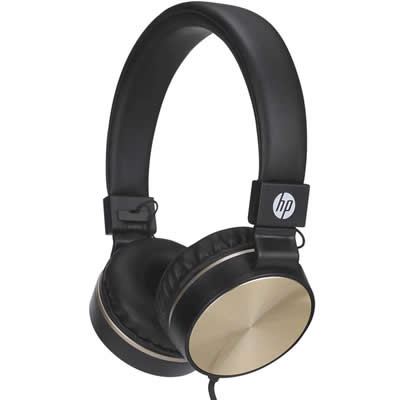 HP AUDIFONOS ON-EAR DHH-1206-BK STEREO CON CABLE NEGRO HP DHH-1206