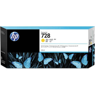 HP CARTUCHO DE TINTA 728 AMARILLO PARA DESIGNJET 300ML TINTA728