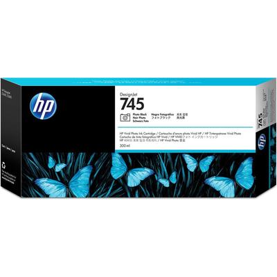 HP CARTUCHO DE TINTA NEGRA ALTA CAPACIDAD PARA FOTOS 745 DESIGNJET 300ML