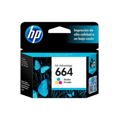 HP CARTUCHO F6V28AL MULTICOLOR TINTA 664 100 PGS