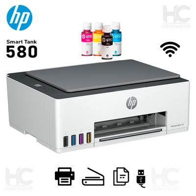 HP IMPRESORA MULTIFUNCIONAL SMART TANK 580 INALAMBRICA WIFI HP-580
