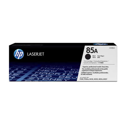 HP TONER CE285A NEGRO 85A LASERJET P1102W M1212NF PRO M1132 TÓNER
